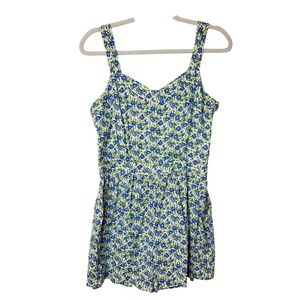 Floral Cottagecore Johnnie B Romper Large